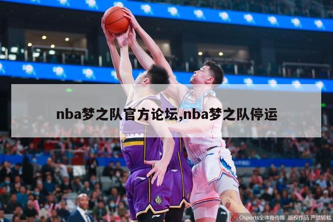 nba梦之队官方论坛,nba梦之队停运